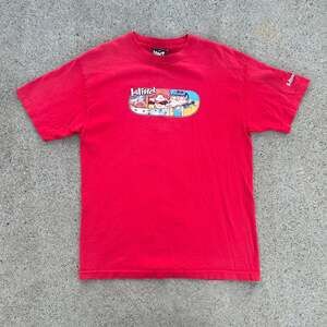 Vintage 90s Blind Skateboards Red Nunchucks Graphic T-Shirt